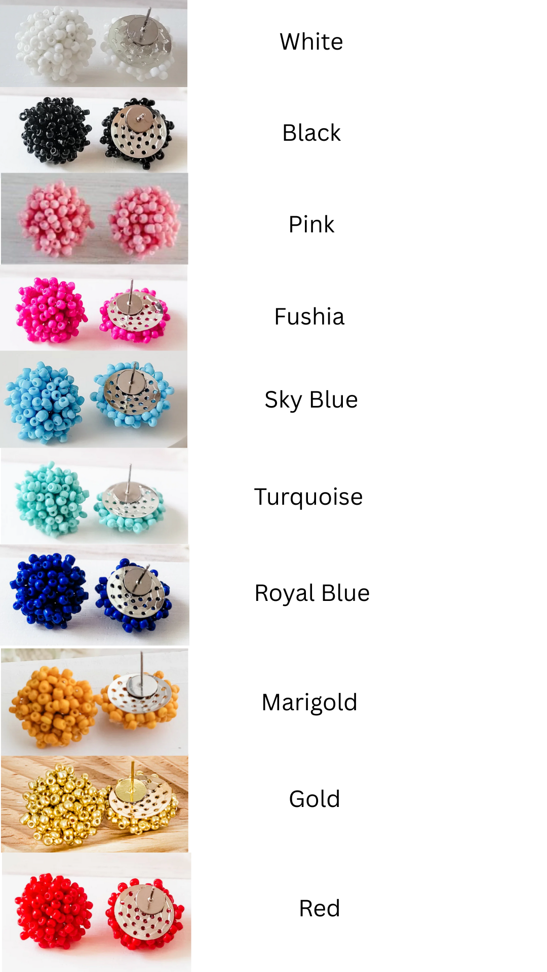 Custom Team Name Earrings