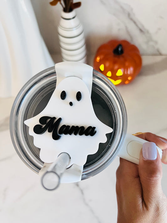 30oz & 40oz Tumbler Halloween Ghost Tags