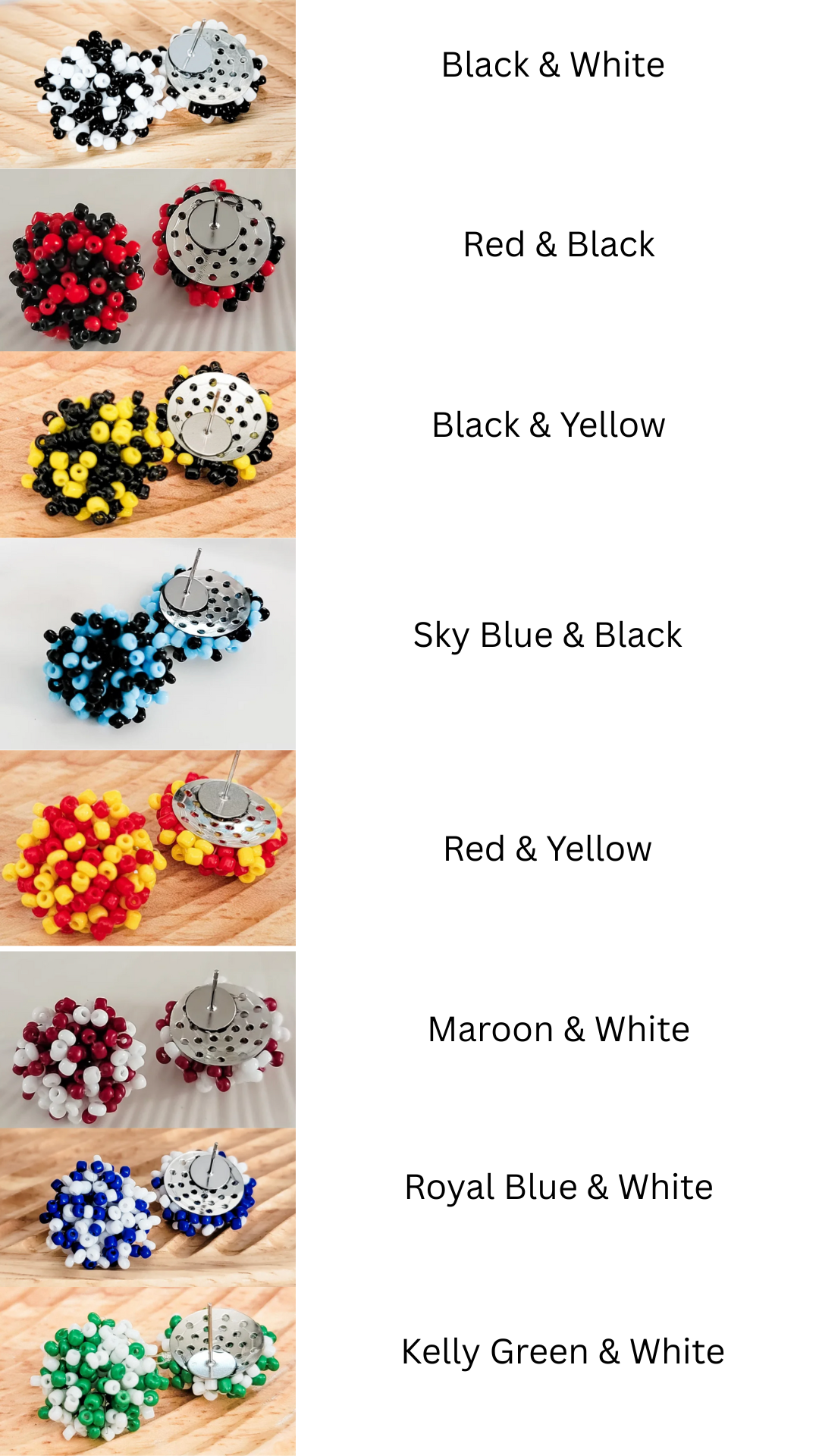 Custom Team Name Earrings