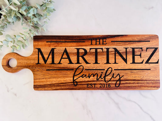 Personalized Bamboo Cutting Board