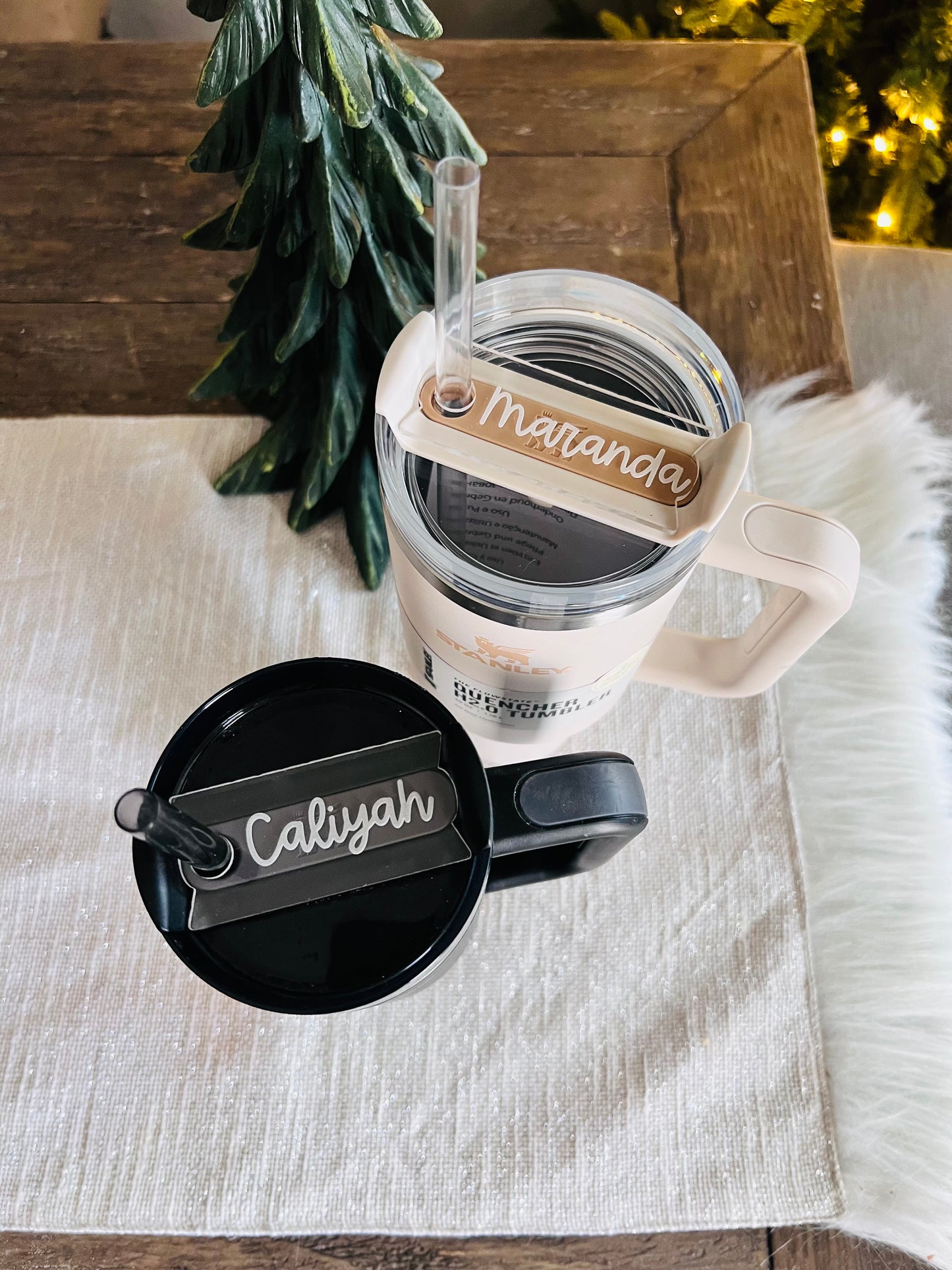 30 & 40 oz Clear Stanley Quencher Name Plate