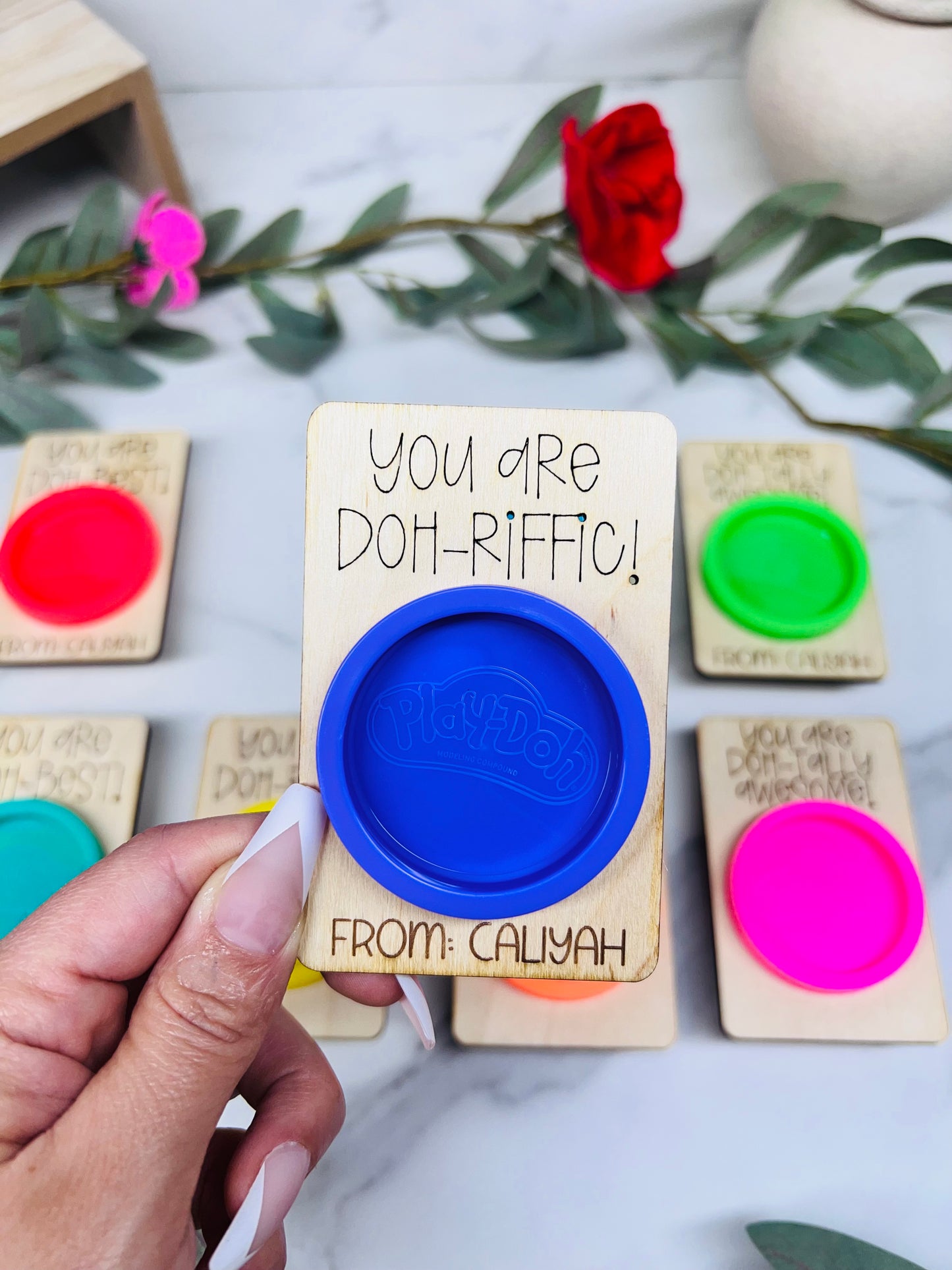 Playdoh Valentine's Day Cards