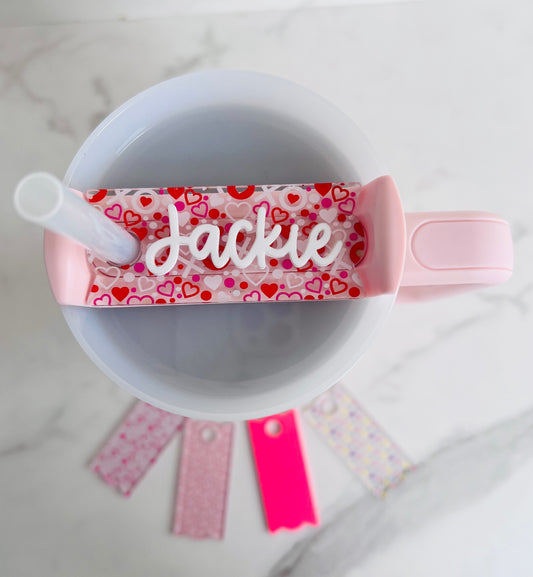 XOXO Hearts Stanley Name Plate