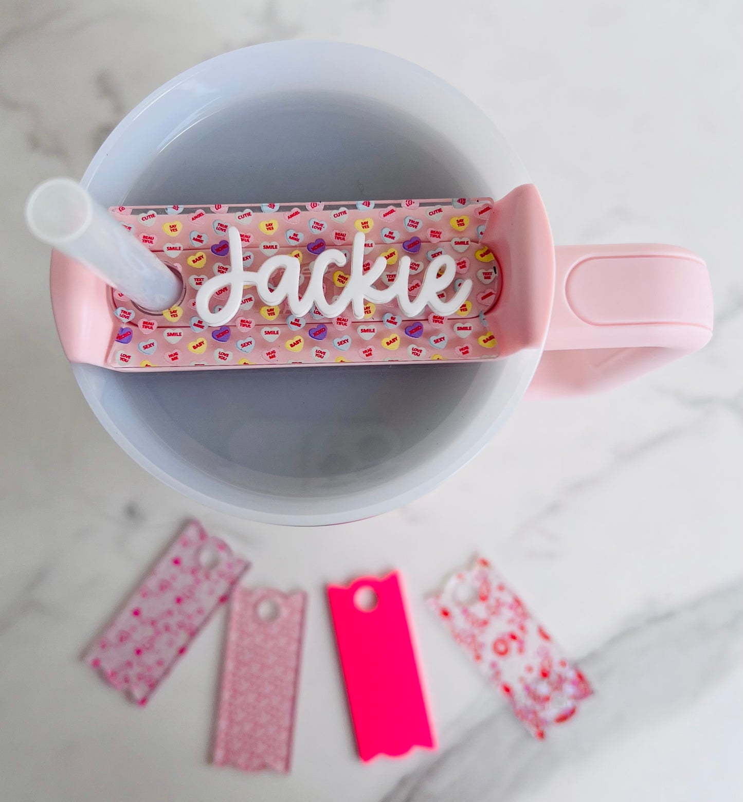 Mini Conversation Heart Stanley Name Plates
