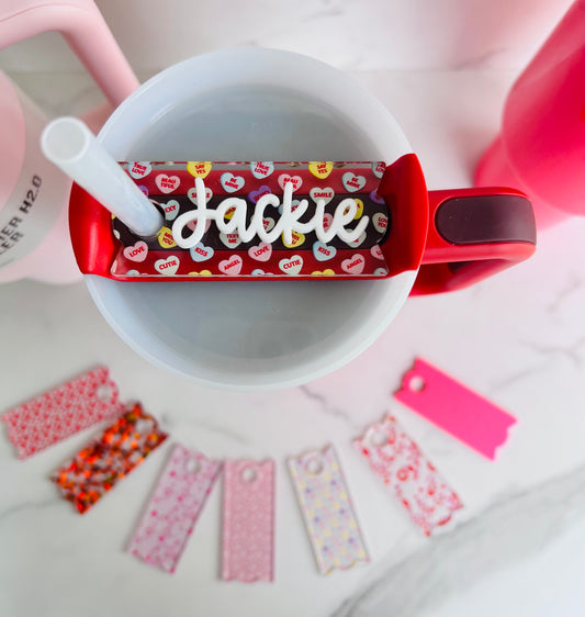 Large Conversation Heart Stanley Name Plate