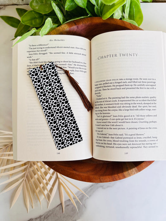 Cow Print Bookmark