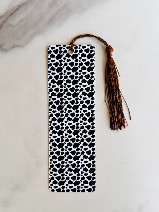 Cow Print Bookmark