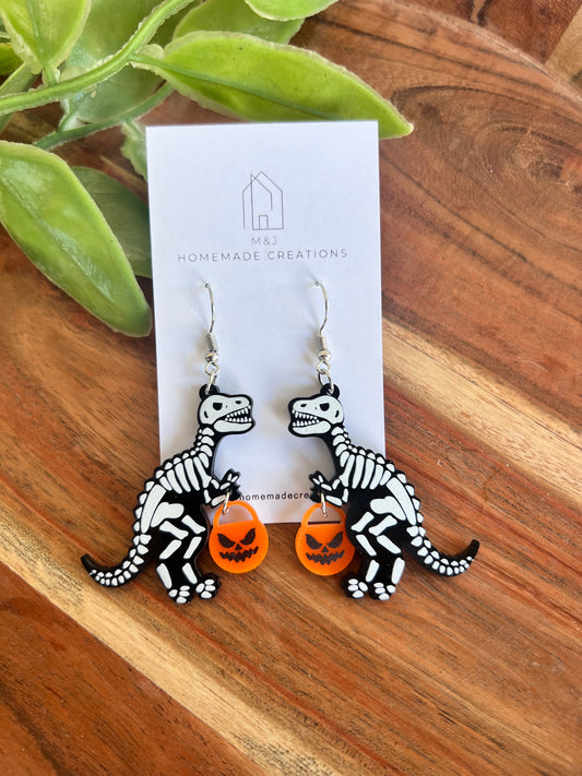 T-Rex Skeleton Dangles