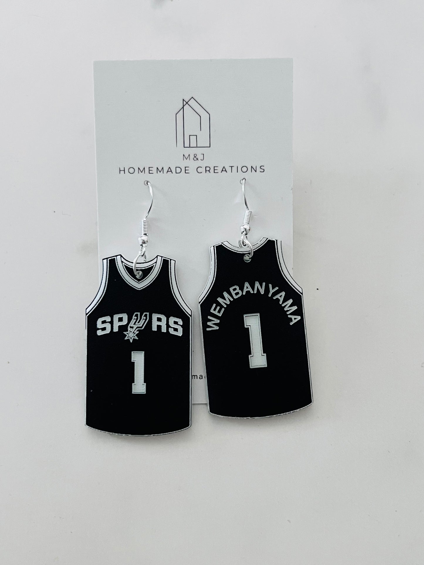Spurs Jersey Earrings