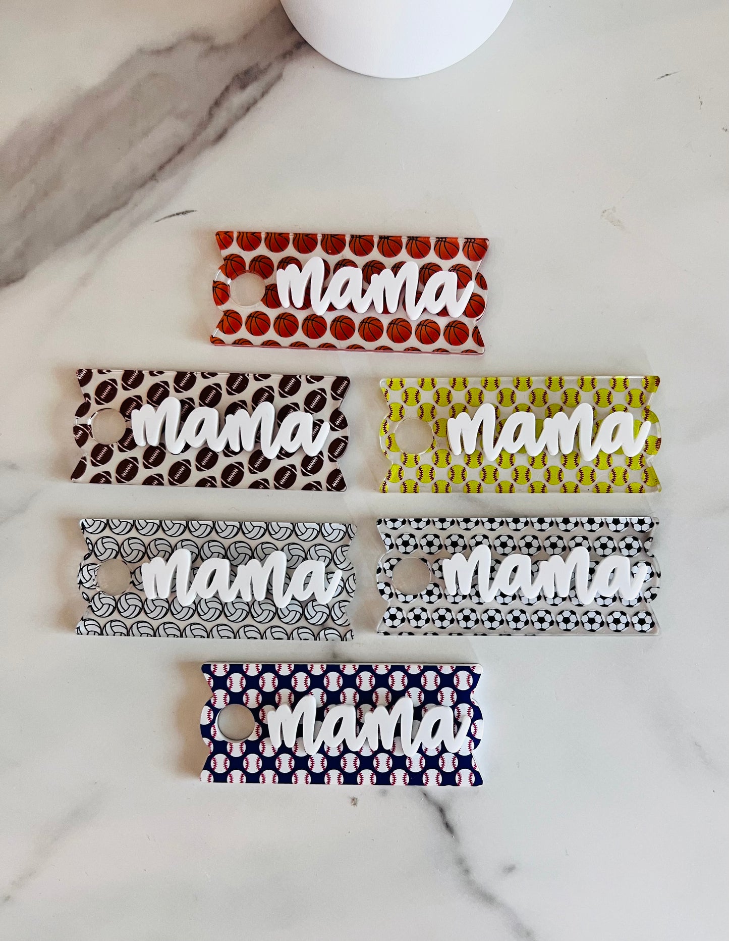 30 oz & 40oz Stanley Quencher Name Plates - Sports Mama