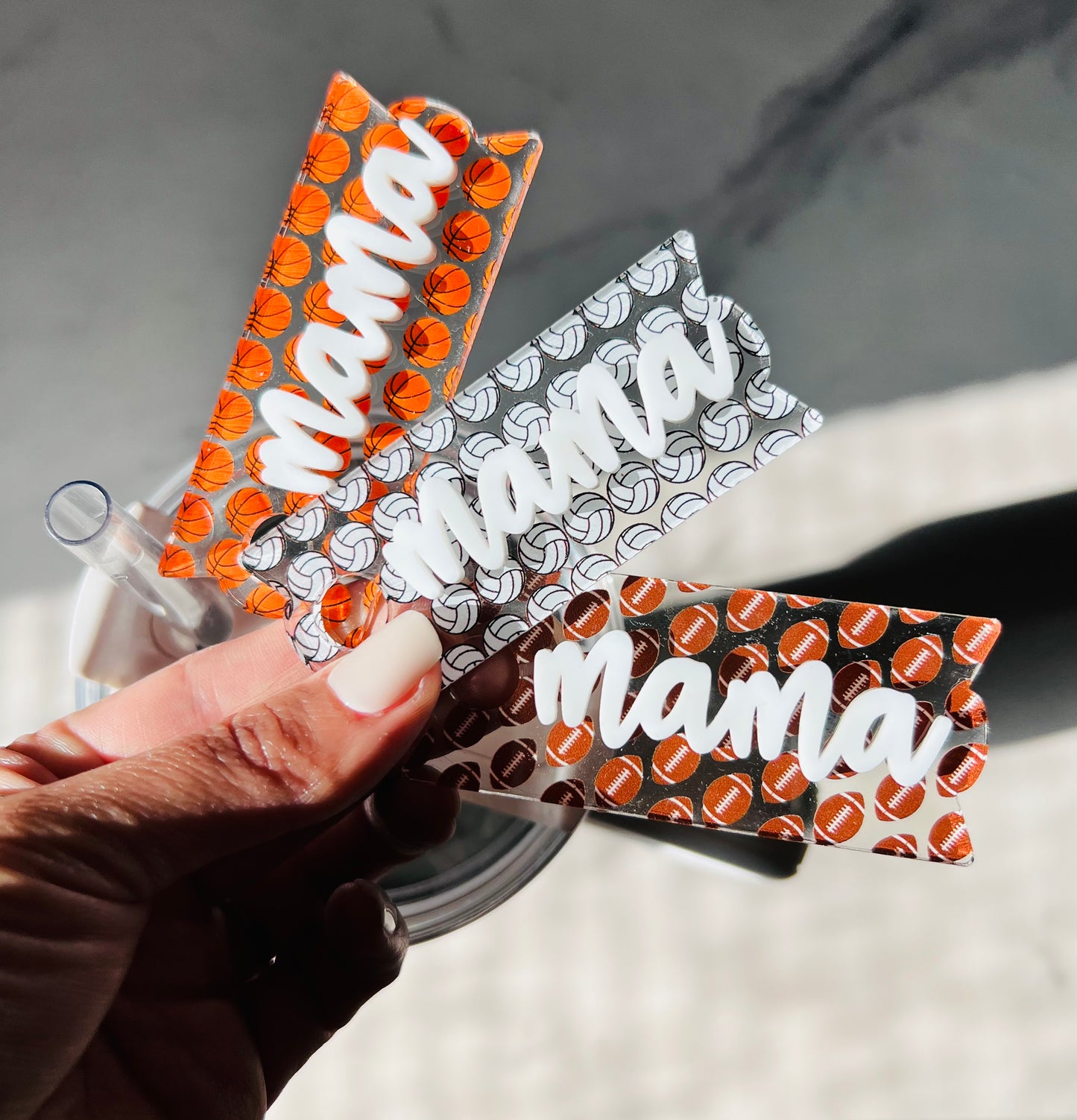 30 oz & 40oz Stanley Quencher Name Plates - Sports Mama