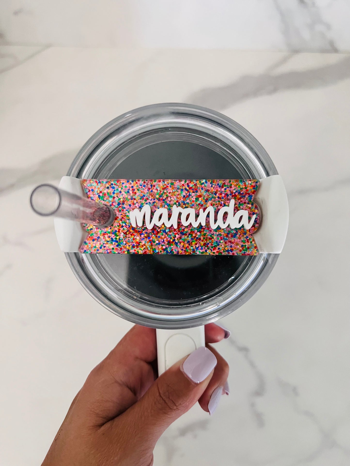 40oz Colored Stanley Quencher Name Plates