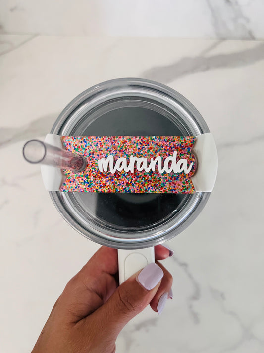 40oz Colored Stanley Quencher Name Plates