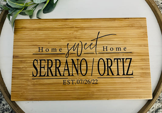 Home Sweet Home Cutting Board