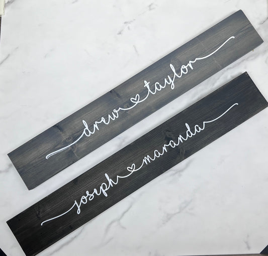Couples Name Pallet Sign