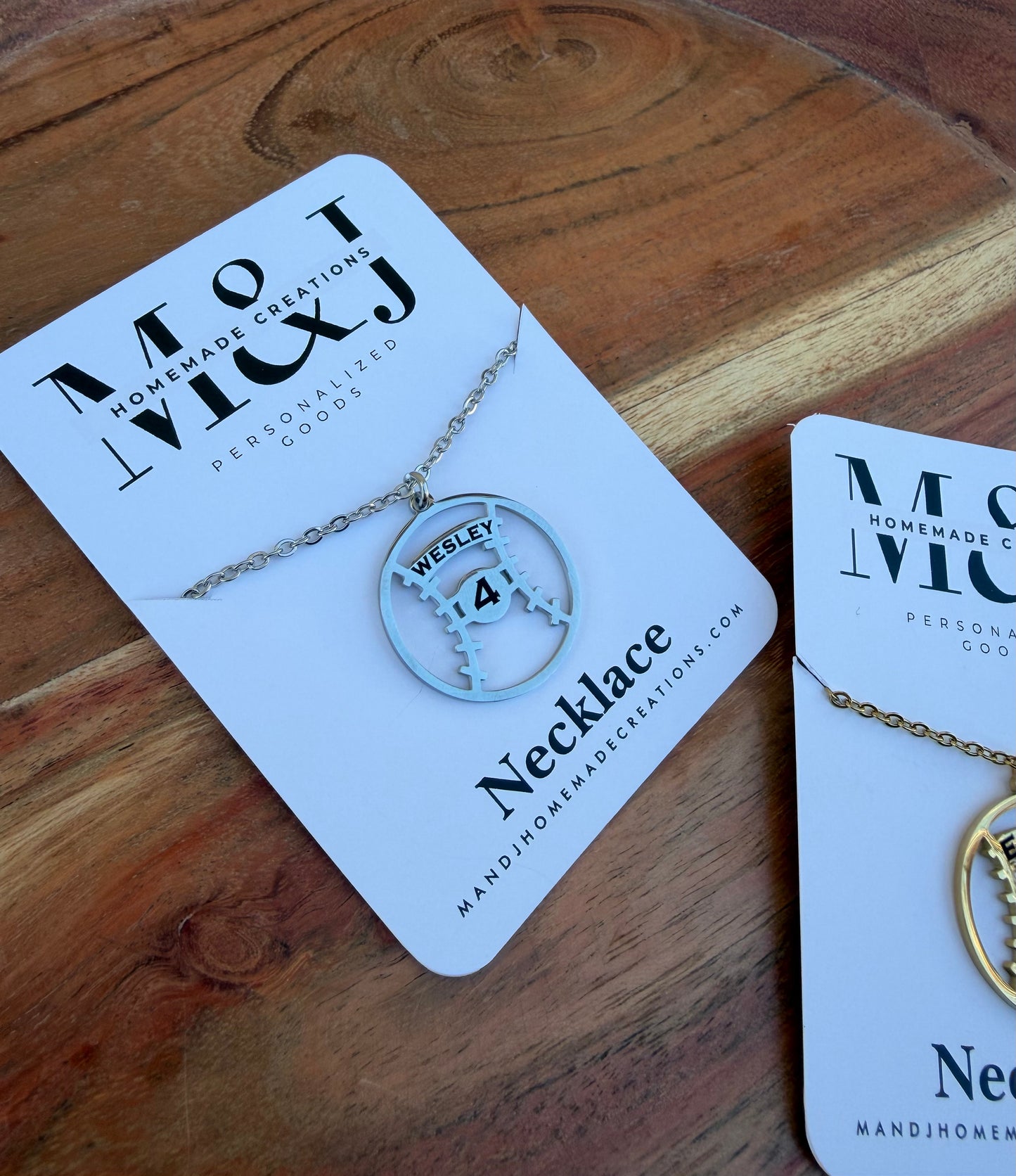 Personalized Baseball / Softball Necklace