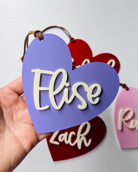 Heart Basket Tags