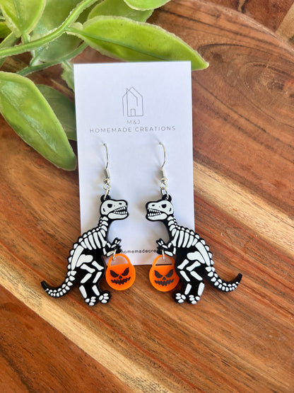 T-Rex Skeleton Dangles