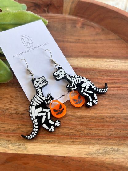 T-Rex Skeleton Dangles