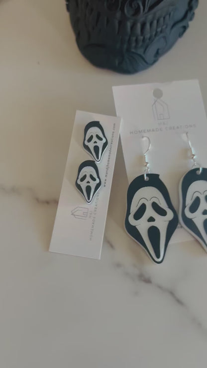 Ghost Face Earrings