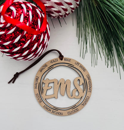 Police, Firefighter, EMS, and Dispatcher Ornaments